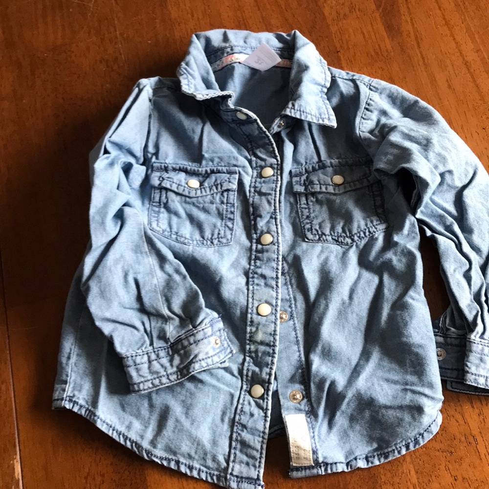 💚 Jean shirt little girl